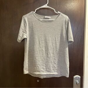 Rapha Merino Wool Gray Casual Tee Short Sleeved with Reflective tape on the back